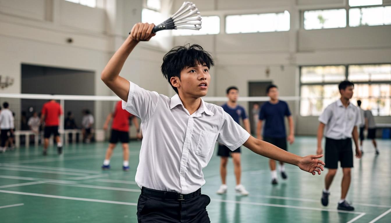 Badminton at Govt. HSS Excellence, Subhash Nagar