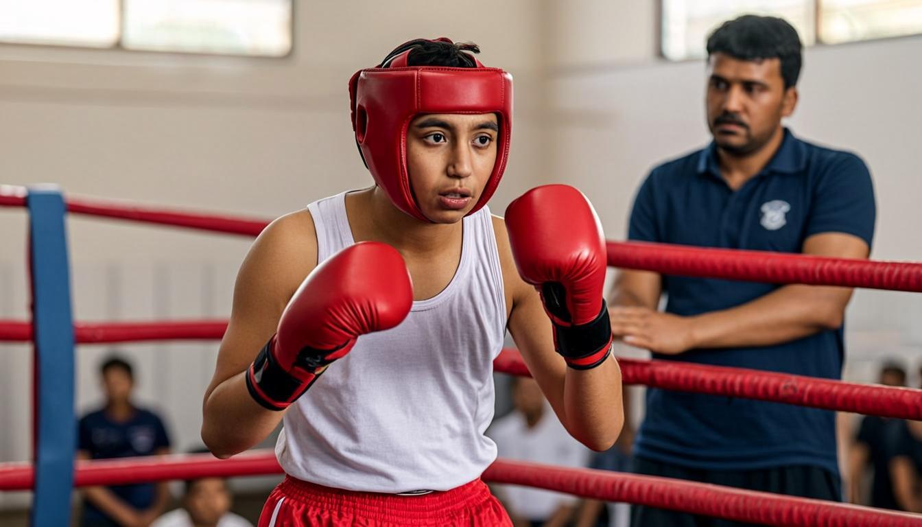 Boxing at Govt. HSS Excellence, Subhash Nagar